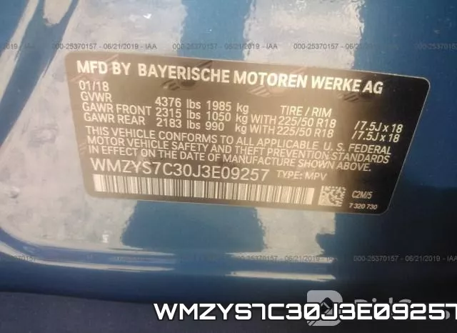 WMZYS7C30J3E09257 фото 10
