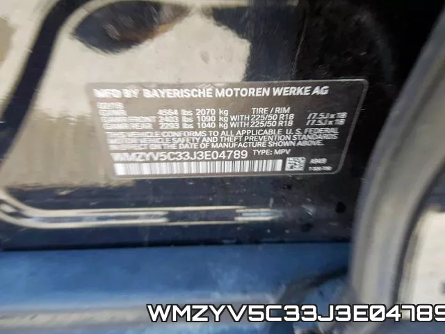 WMZYV5C33J3E04789 фото 2
