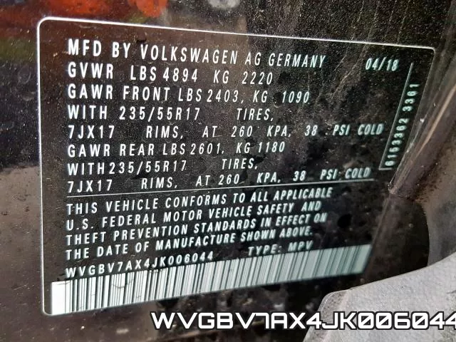 WVGBV7AX4JK006044 фото 2