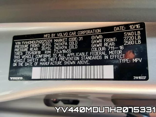 YV440MDU7H2075331 фото 2