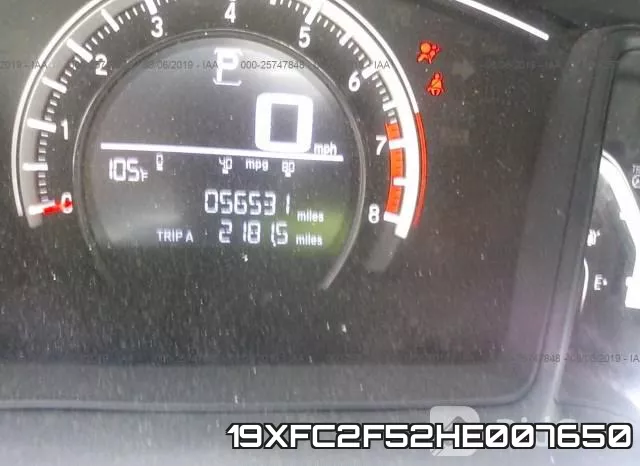 19XFC2F52HE007650 фото 8