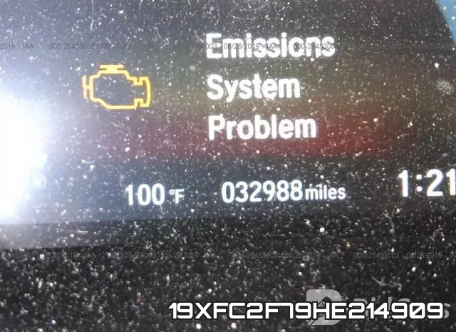 19XFC2F79HE214909 фото 8