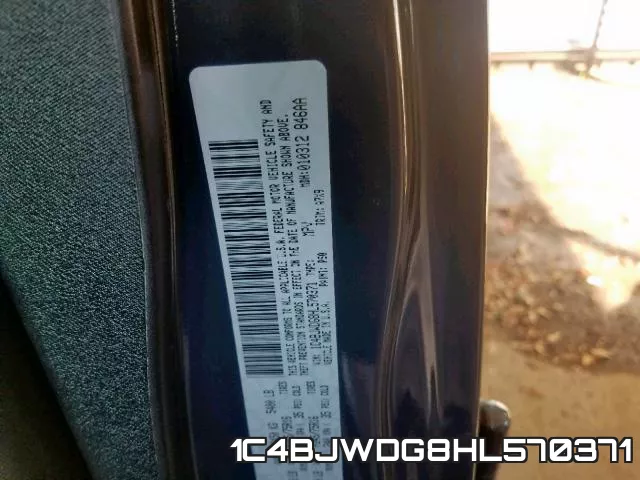 1C4BJWDG8HL570371 фото 2
