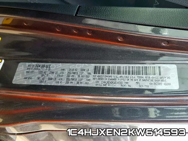 1C4HJXEN2KW614593 фото 2
