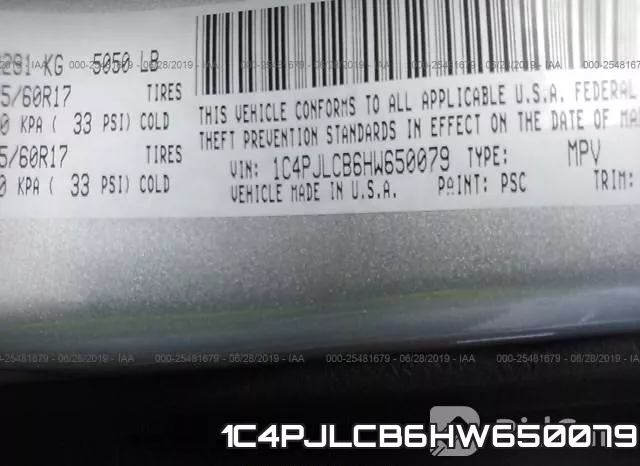 1C4PJLCB6HW650079 фото 9