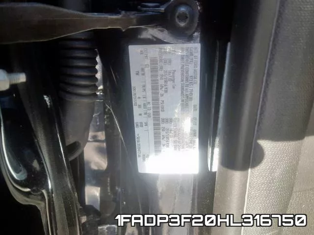 1FADP3F20HL316750 фото 2