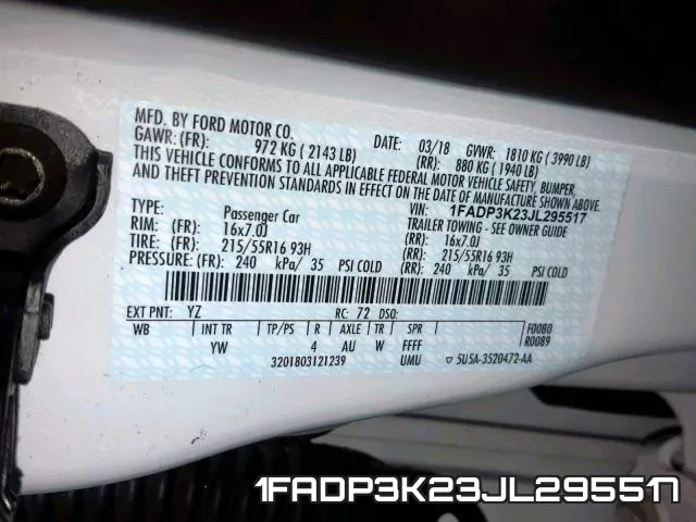 1FADP3K23JL295517 фото 2