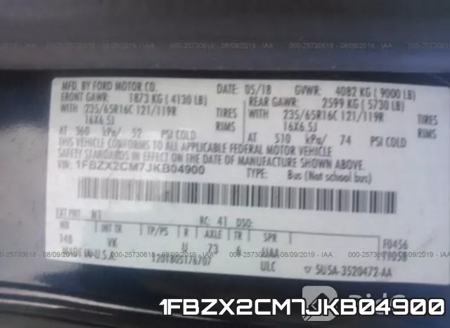 1FBZX2CM7JKB04900 фото 10