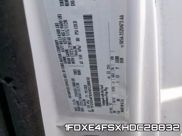 1FDXE4FSXHDC28832 фото 2