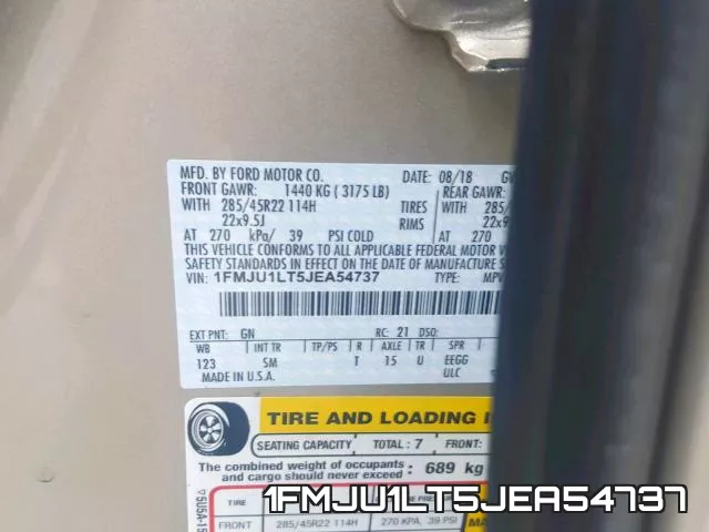 1FMJU1LT5JEA54737 фото 2