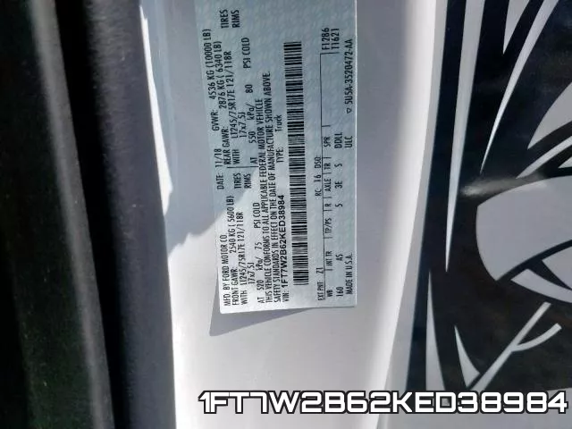 1FT7W2B62KED38984 фото 2