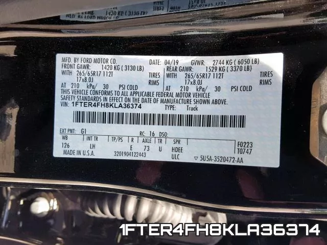 1FTER4FH8KLA36374 фото 2