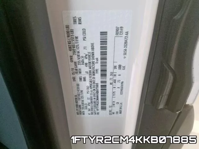1FTYR2CM4KKB07885 фото 2