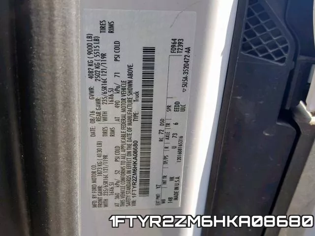 1FTYR2ZM6HKA08680 фото 2