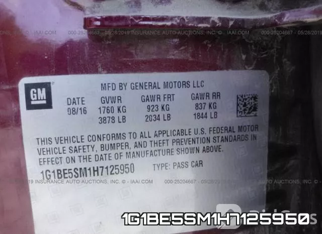 1G1BE5SM1H7125950 фото 10