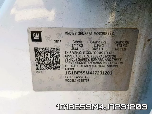 1G1BE5SM4J7231203 фото 2