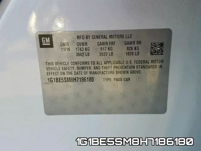 1G1BE5SM8H7186180 фото 2