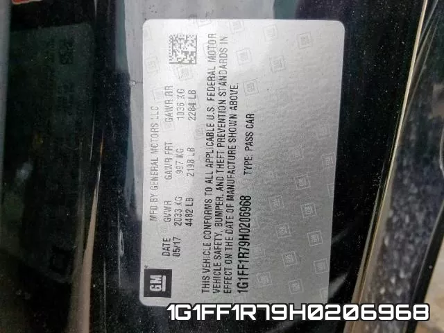 1G1FF1R79H0206968 фото 2