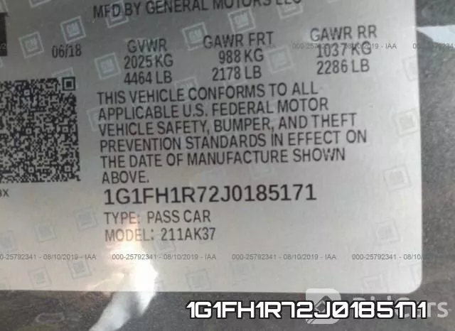 1G1FH1R72J0185171 фото 10