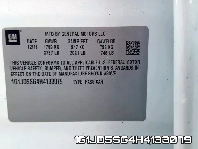 1G1JD5SG4H4133079 фото 2