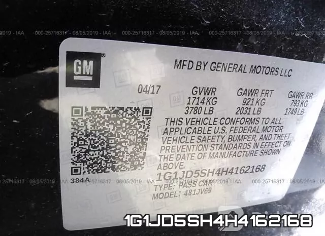 1G1JD5SH4H4162168 фото 10