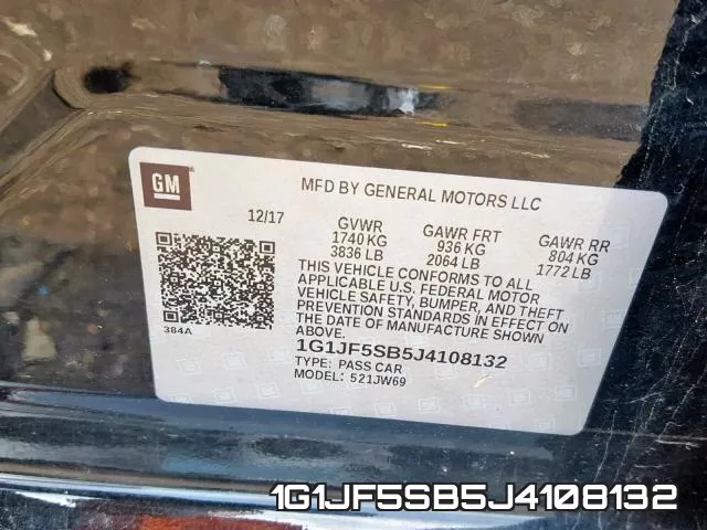 1G1JF5SB5J4108132 фото 2
