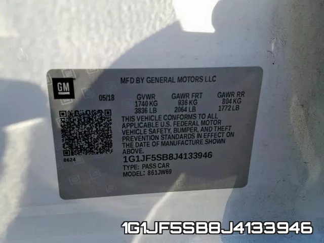 1G1JF5SB8J4133946 фото 2