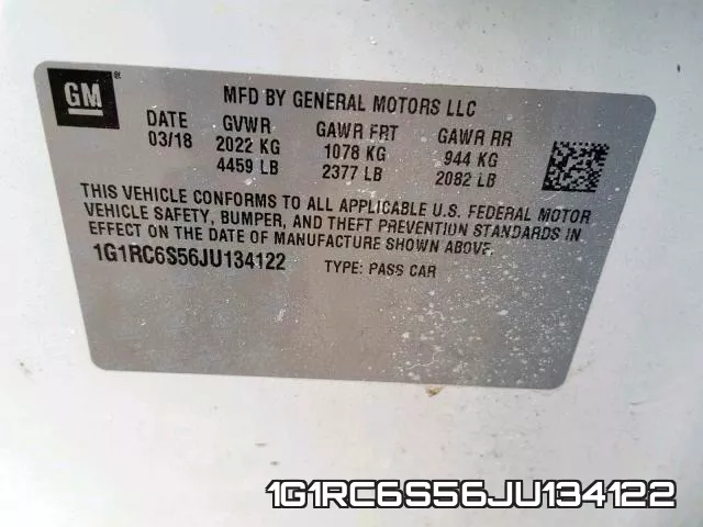 1G1RC6S56JU134122 фото 2