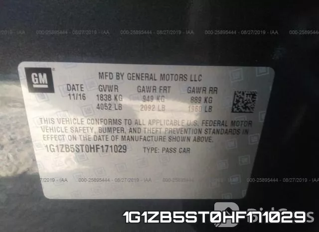 1G1ZB5ST0HF171029 фото 10