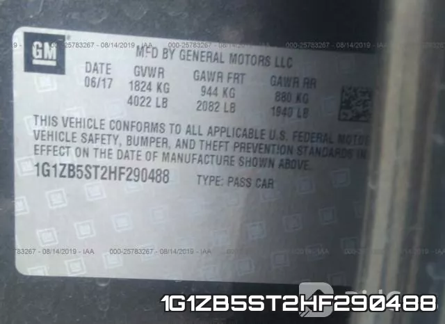 1G1ZB5ST2HF290488 фото 10