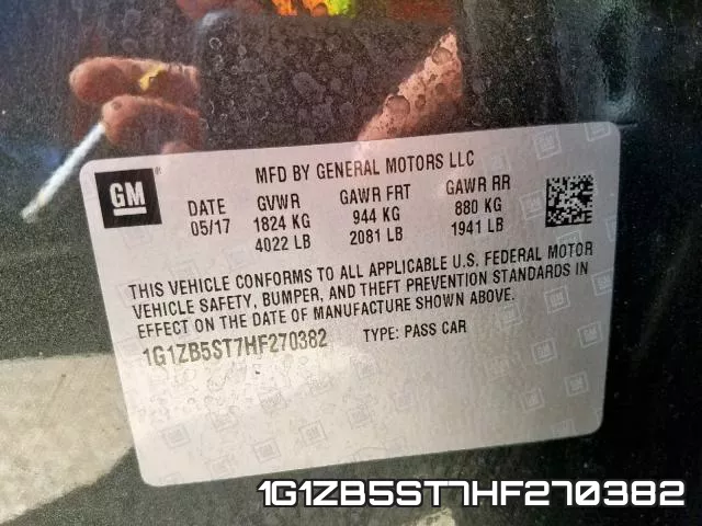 1G1ZB5ST7HF270382 фото 2