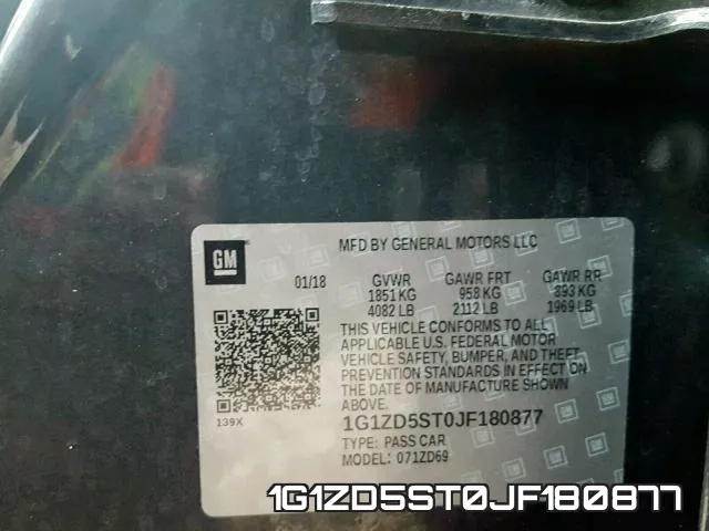 1G1ZD5ST0JF180877 фото 2