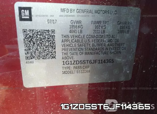 1G1ZD5ST6JF114365 фото 10