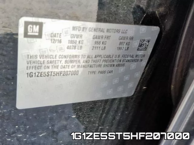 1G1ZE5ST5HF207000 фото 2
