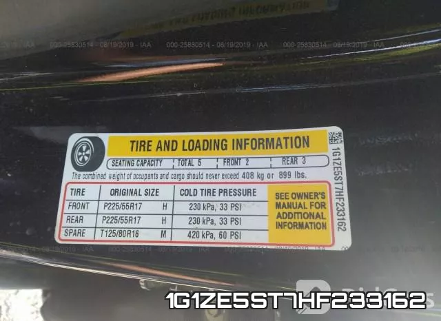 1G1ZE5ST7HF233162 фото 10