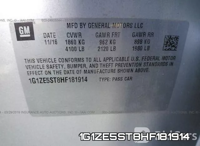 1G1ZE5ST8HF181914 фото 10