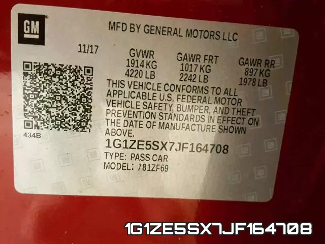1G1ZE5SX7JF164708 фото 2