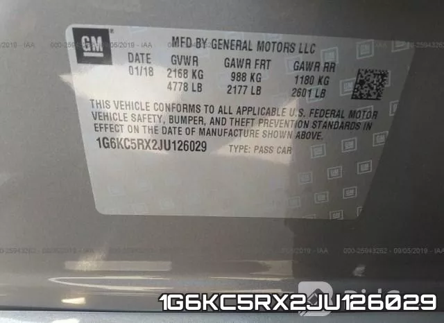 1G6KC5RX2JU126029 фото 10