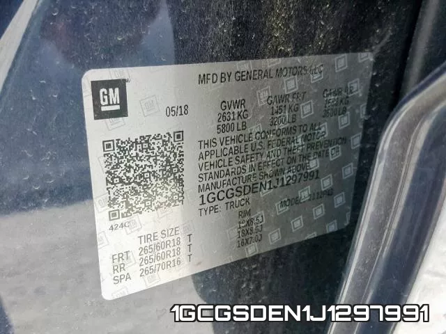 1GCGSDEN1J1297991 фото 2