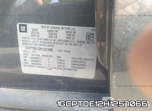 1GCPTDE12H1257066 фото 10