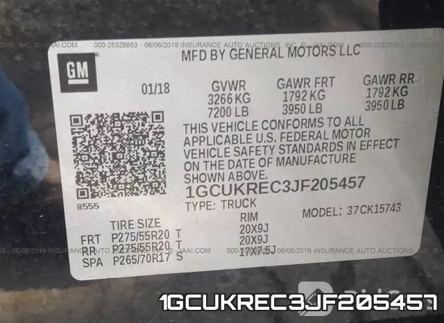 1GCUKREC3JF205457 фото 10