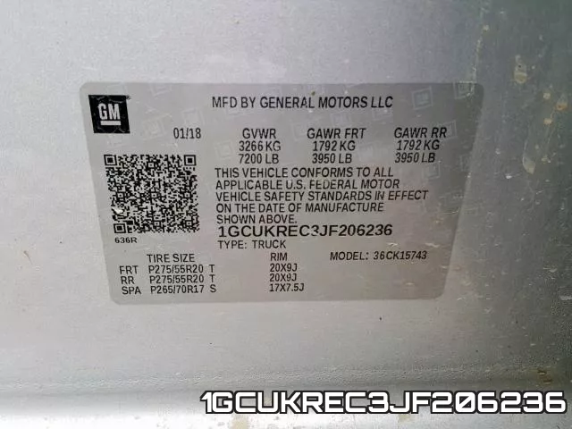 1GCUKREC3JF206236 фото 2