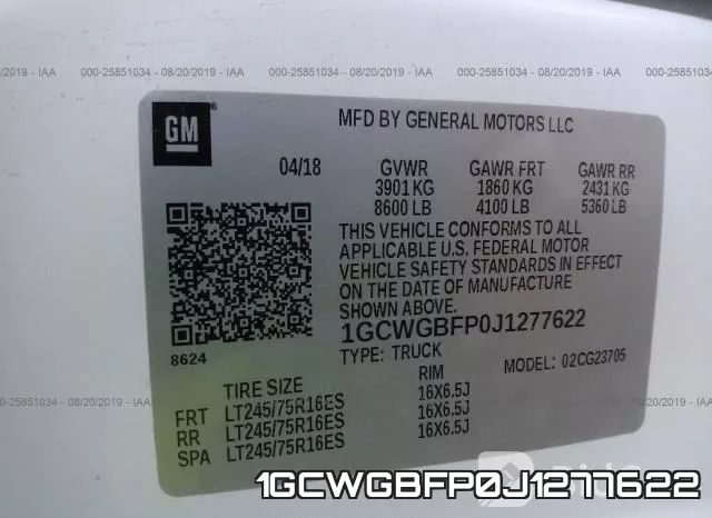1GCWGBFP0J1277622 фото 10