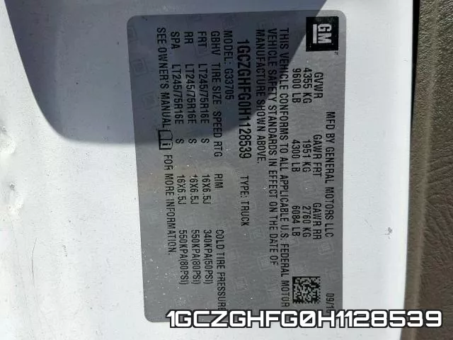 1GCZGHFG0H1128539 фото 2