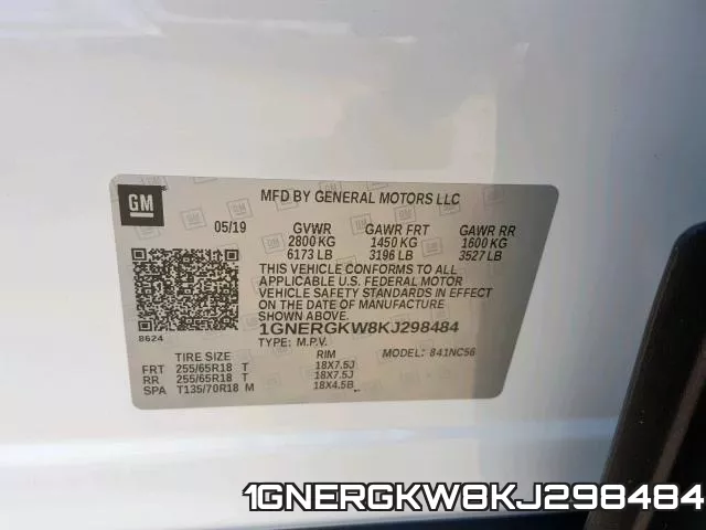 1GNERGKW8KJ298484 фото 2