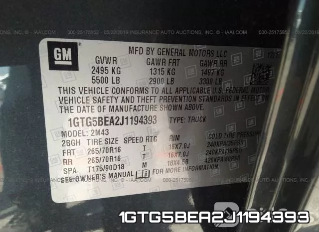 1GTG5BEA2J1194393 фото 10