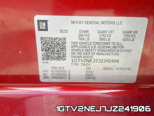 1GTV2NEJ7JZ241906 фото 2
