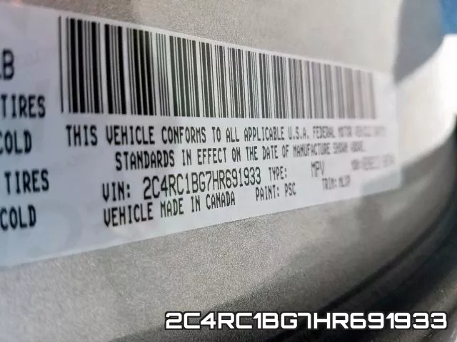 2C4RC1BG7HR691933 фото 2