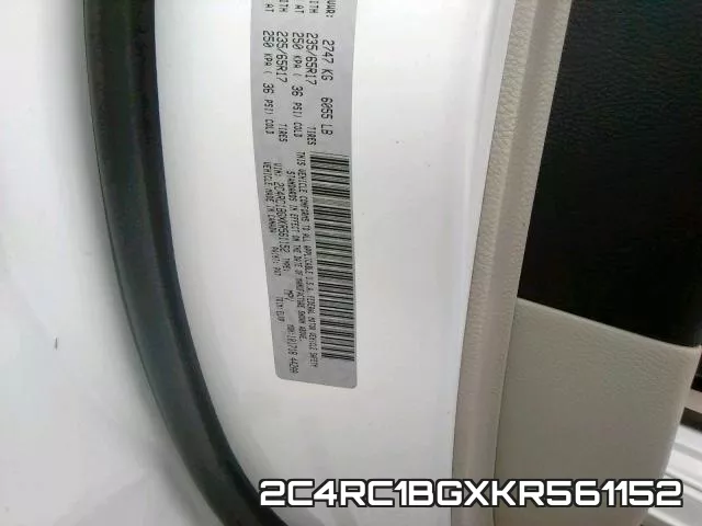 2C4RC1BGXKR561152 фото 2