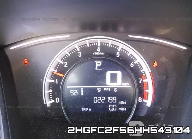 2HGFC2F56HH543104 фото 8